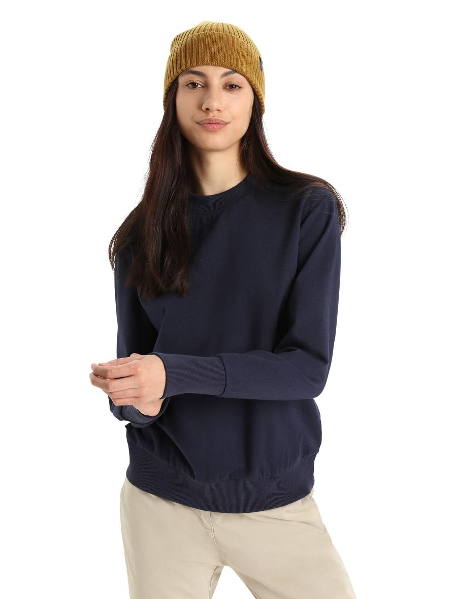 Icebreaker Merino Central II Long Sleeve Naisten Puserot Laivastonsininen | FI 1617AHKP